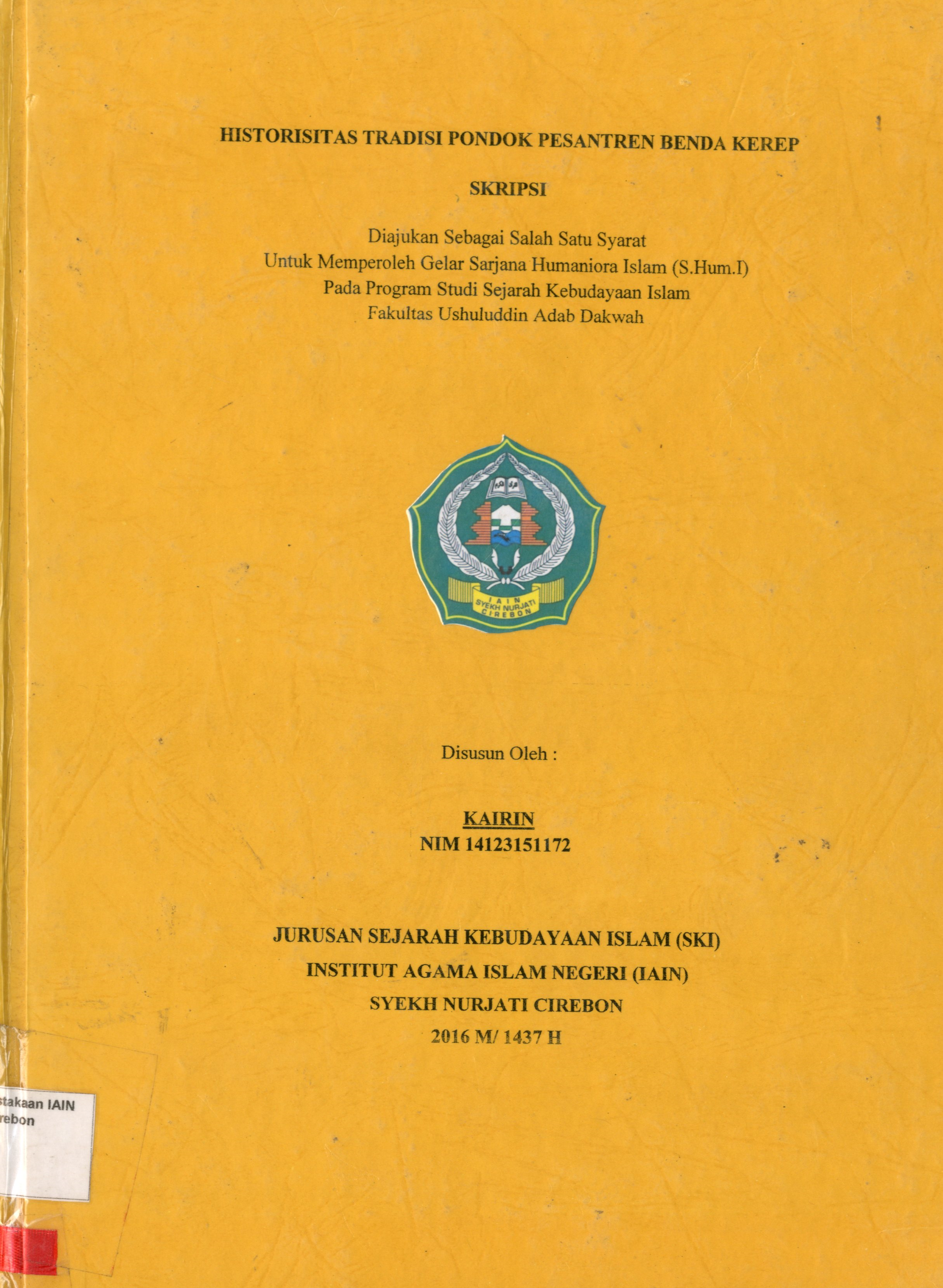 Historitas Tradisi Ponpes Benda Kerep Cirebon